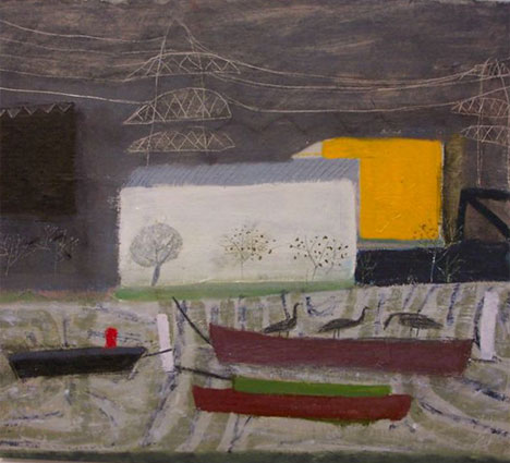 Big sheds on the River Lea