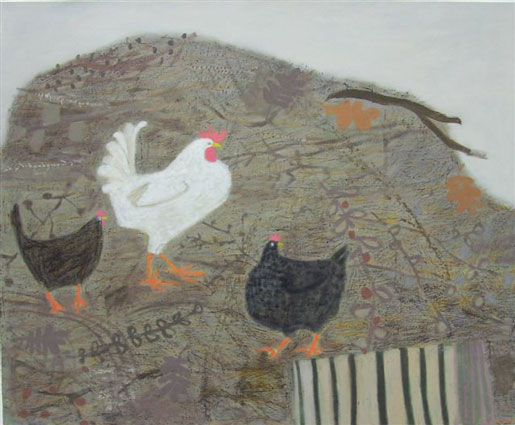 hickens on the compost heap